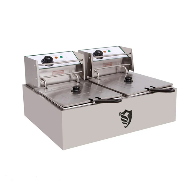 سرخ‌کن برقی دو لگن ۱۲ لیتری فونیکس مدل PHFE-12 | دنیز استیل