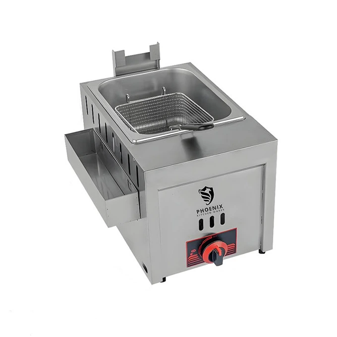 سرخ کن گازی ۶ لیتری فونیکس (PHOENIX) مدل PH-GF6L | خرید با قیمت مناسب از دنیز استیل