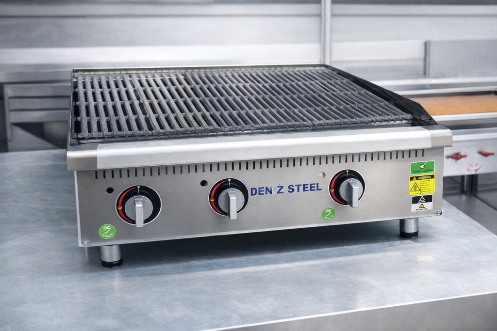 گریل زغالی 90 سانت دنیز استیل