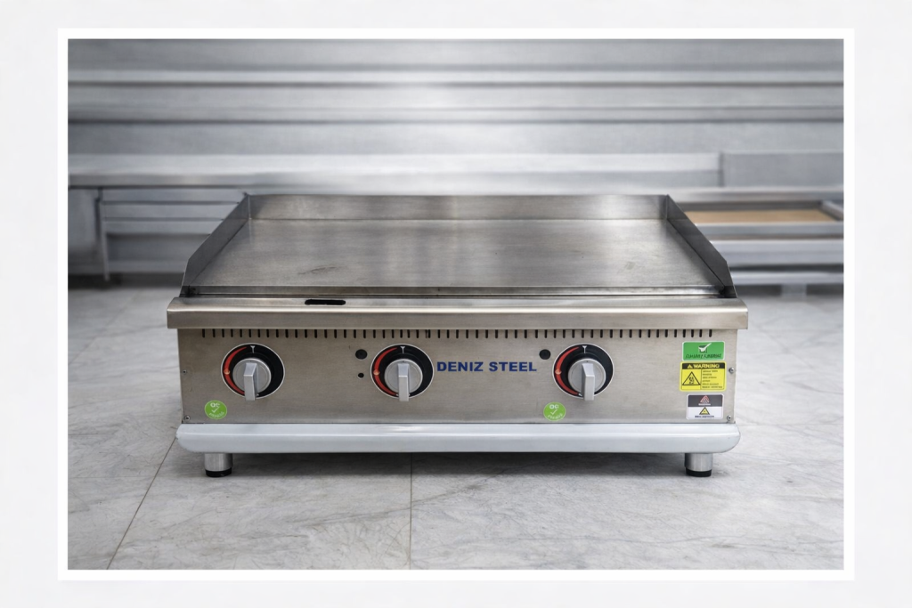 گریل روغنی ۹۰ سانتی دنیز استیل